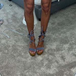 Steve Madden Wedge Lace Up Sandal